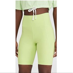 High rise biker shorts